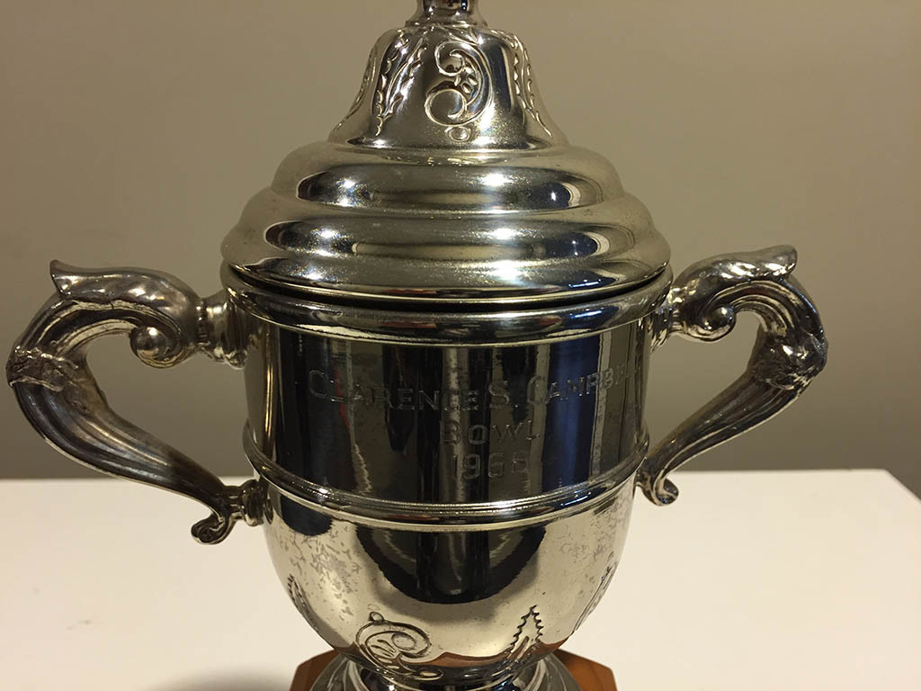 Clarence Campbell Conference Trophy Closeup