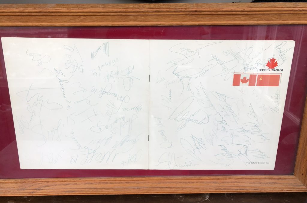 1972 Summit Series Autograph Program