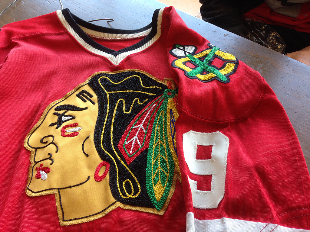 blackhawks game worn jersey