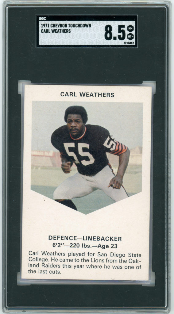 Carl Weathers Chevron Bonus Card