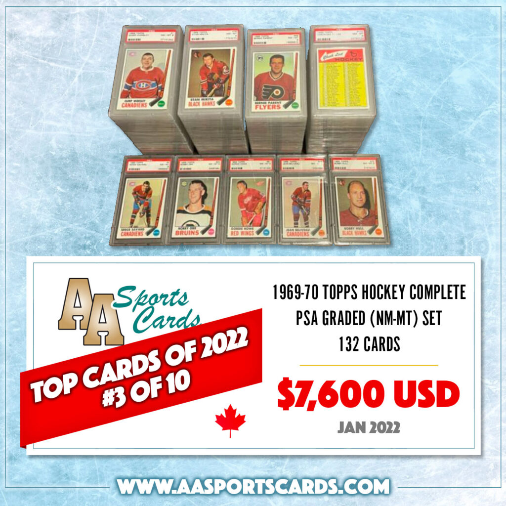 1969 Topps Hockey PSA Graded Set
