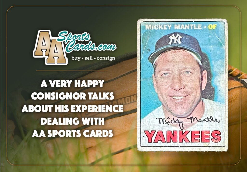 A Very Happy Consignor 
Mantle Sports Baseball Card
